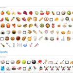 example of emoji categories
