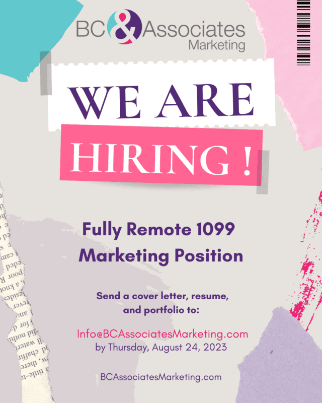 remote marketing assistant job opening