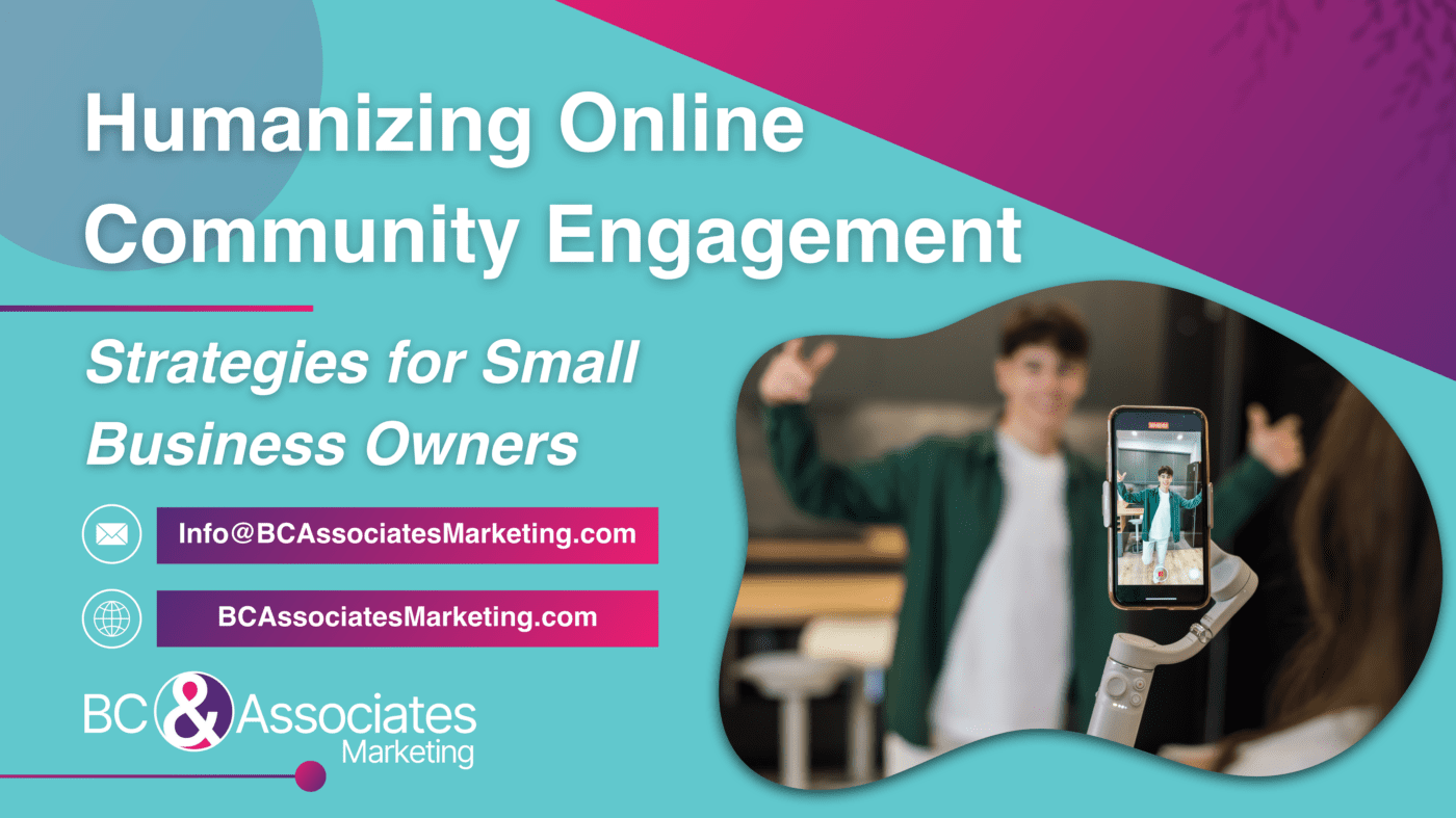 Humanizing Online Community Engagement Graphic