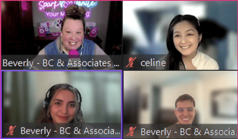 Monthly Zoom Meetings - BC & Associates Team