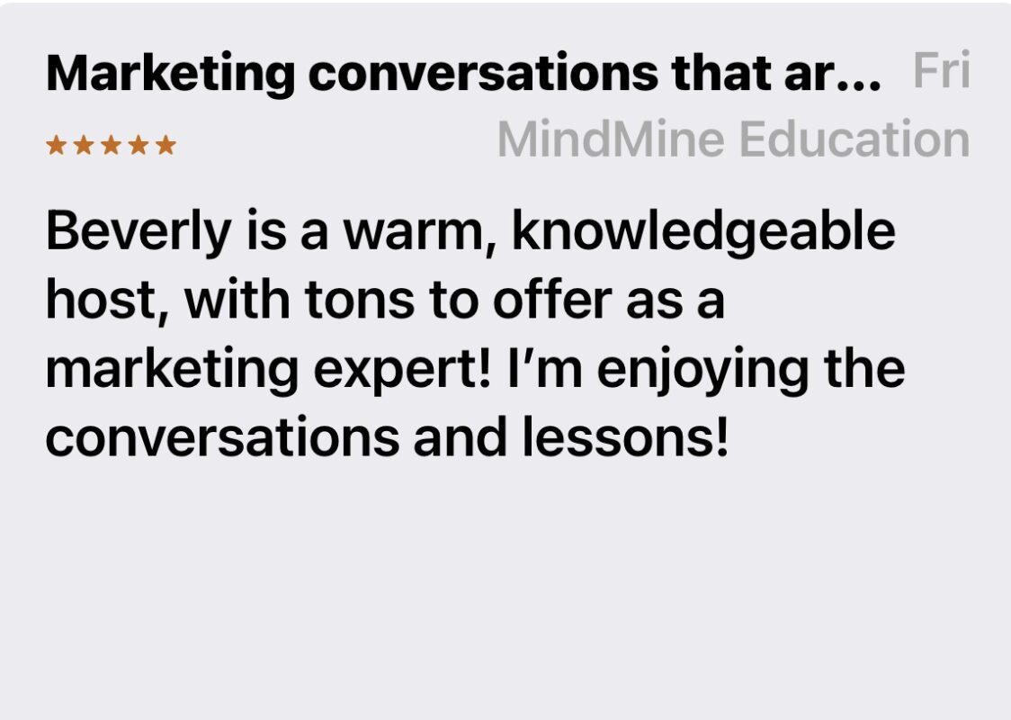 Spark & Ignite Your Marketing Podcast Review