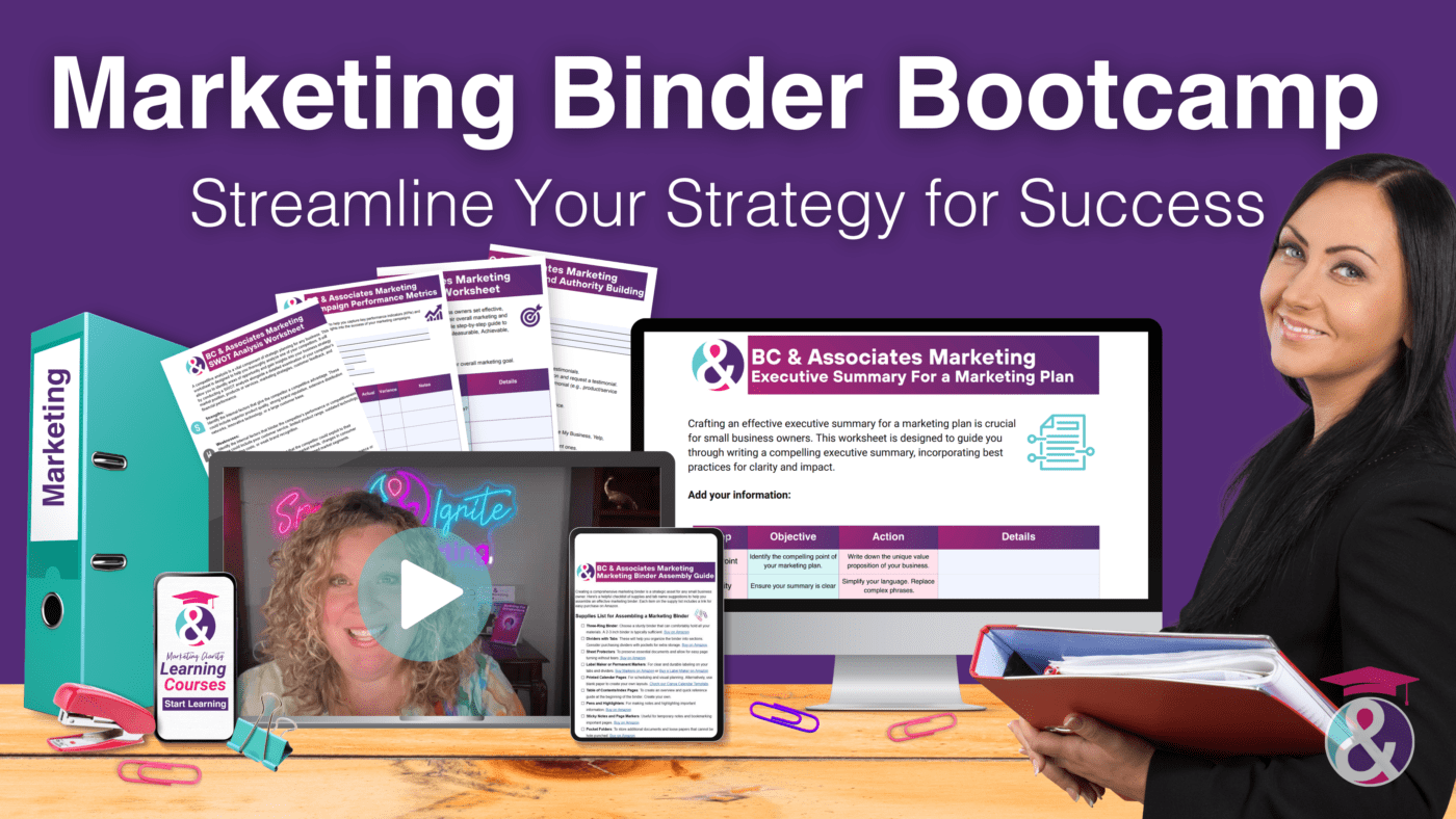 Marketing Binder Bootcamp Course Image