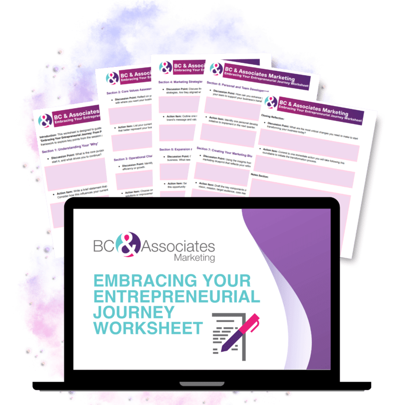 Embracing Your Entrepreneurial Journey Worksheet